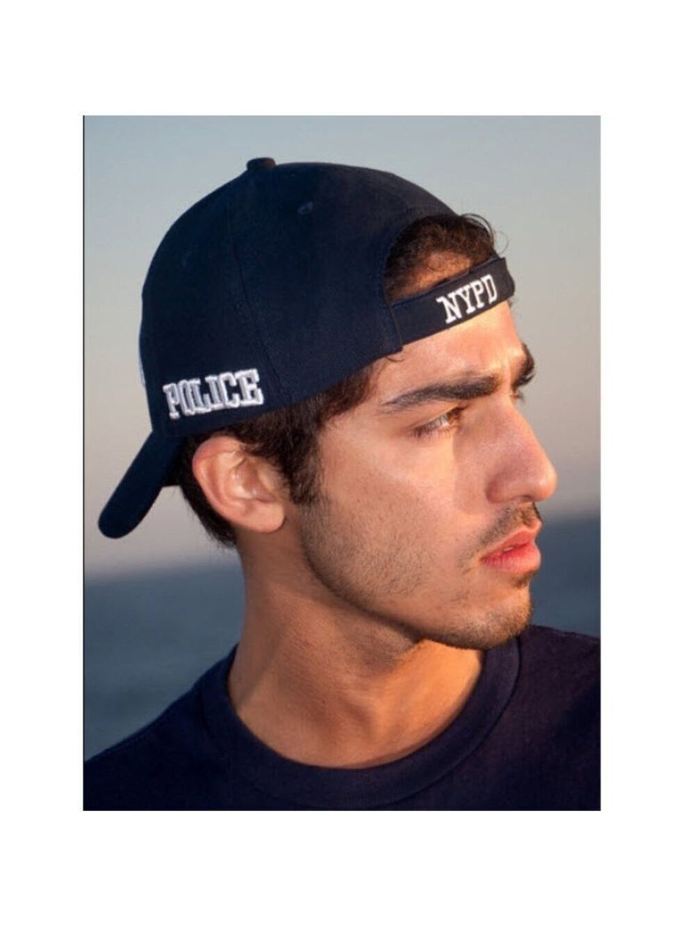 Navy NYPD with White Lettering Hat baseball cap unisex NWT - Picture 3 of 5